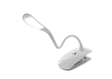 Load image into Gallery viewer, Small clip-on daylight lamp, with bendable arm holding light.
