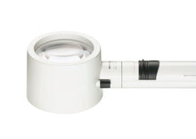 Load image into Gallery viewer, White, circular magnifier attached to battery handle 

