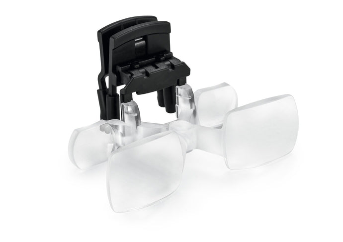 MaxDETAIL, double-lens magnifying system clip on for spectacle wearers 