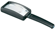 Load image into Gallery viewer, Rectangular magnifier with black casing and handle

