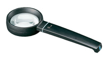Load image into Gallery viewer, Circular magnifier with black casing and handle
