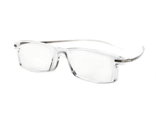 Load image into Gallery viewer, Rectangular frame (clear front) with gun metal coloured temples
